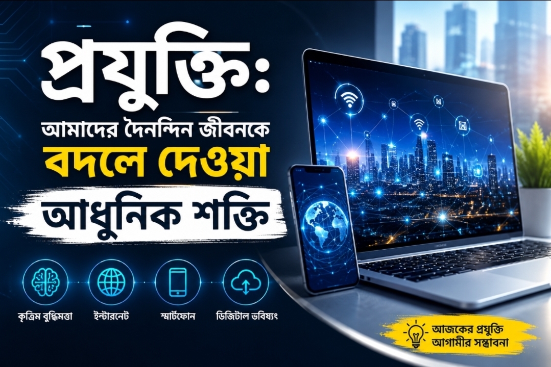 প্রযুক্তি: আমাদের দৈনন্দিন জীবনকে বদলে দেওয়া আধুনিক শক্তি